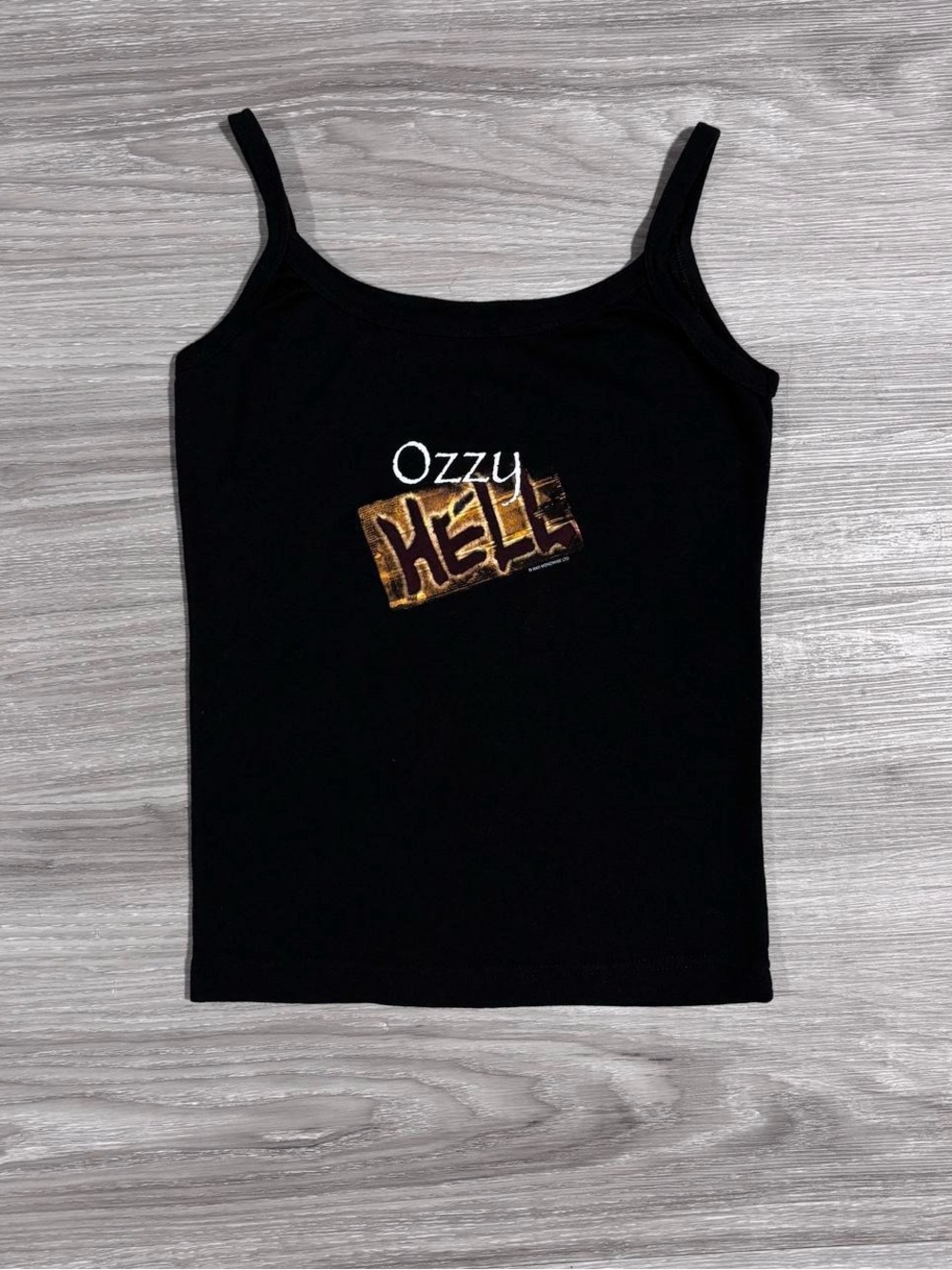 vintage early 2000s fitted Ozzy Osbourne tank top